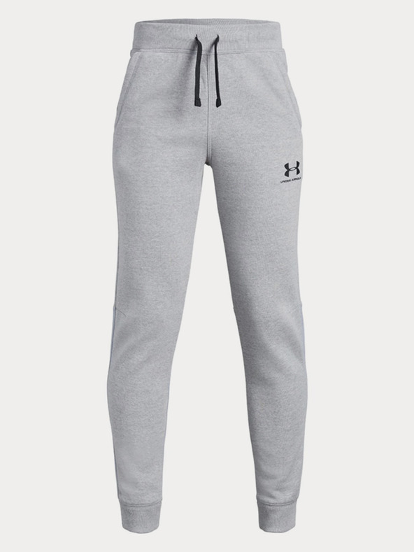 Under Armour Deške spodnji del trenirke Under Armour EU Cotton Fleece Jogger-GRY