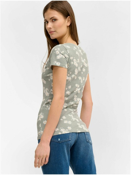 Orsay Svetlo zelena cvetlična majica ORSAY