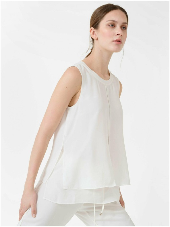 Orsay Bela majica brez rokavov ORSAY