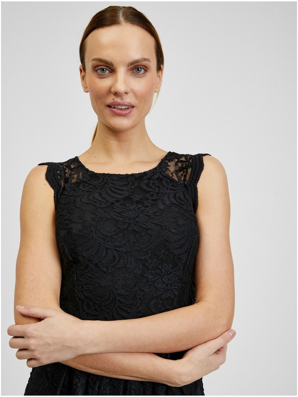 Orsay Črne ženske čipkaste obleke ORSAY