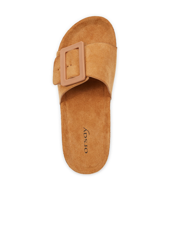 Orsay Rjavi ženski copati iz semiša ORSAY