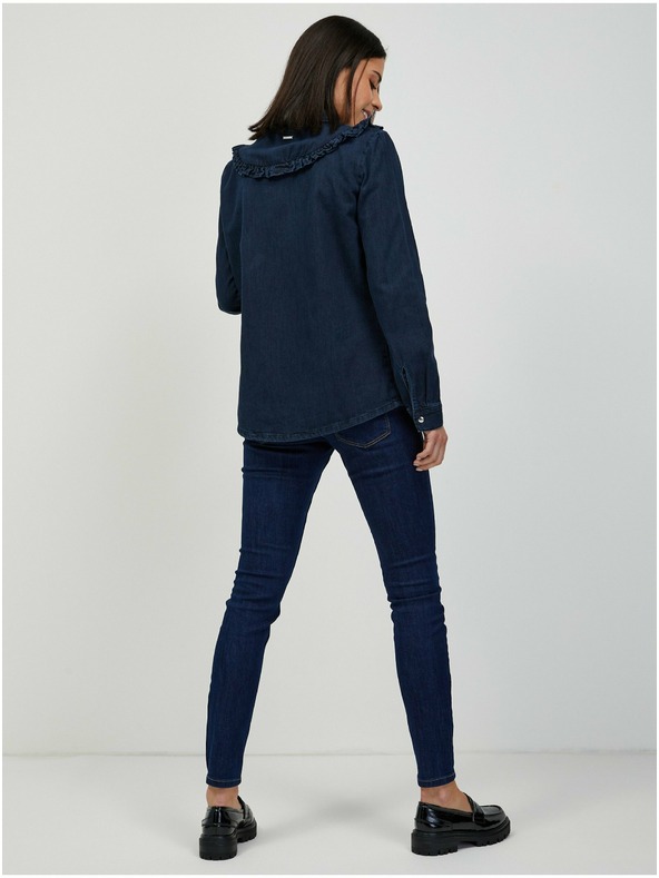 Orsay Temno modra denim srajca ORSAY