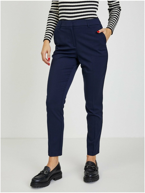 Orsay Temno modre ženske hlače ORSAY