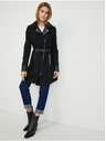 Orsay Črn ženski zimski plašč z dodatkom volne ORSAY