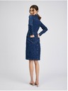 Orsay Temno modra ženska denim obleka ORSAY