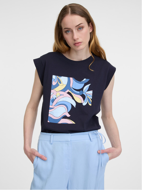 Orsay Temno modra ženska majica ORSAY