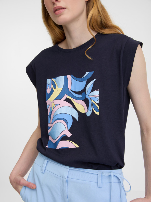 Orsay Temno modra ženska majica ORSAY