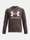 Under Armour Deški pulover Under Armour UA RIVAL FLEECE HOODIE-BRN