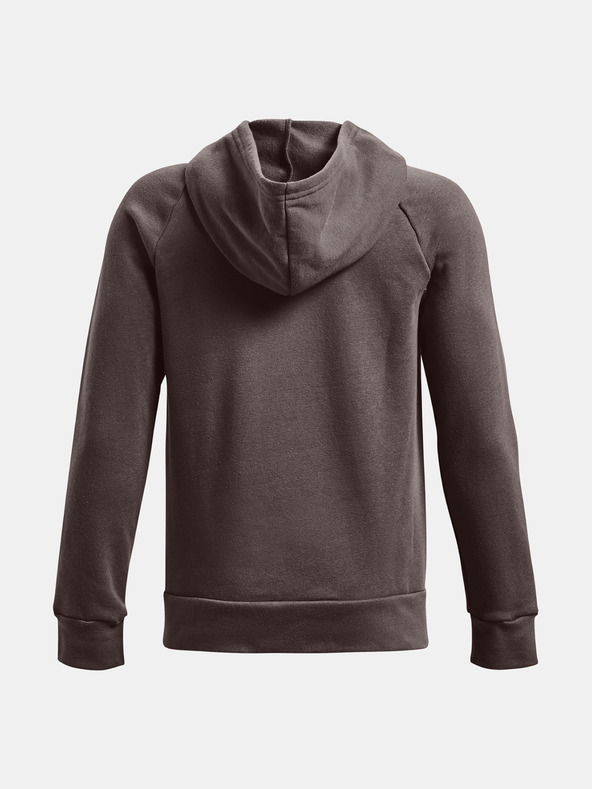 Under Armour Deški pulover Under Armour UA RIVAL FLEECE HOODIE-BRN