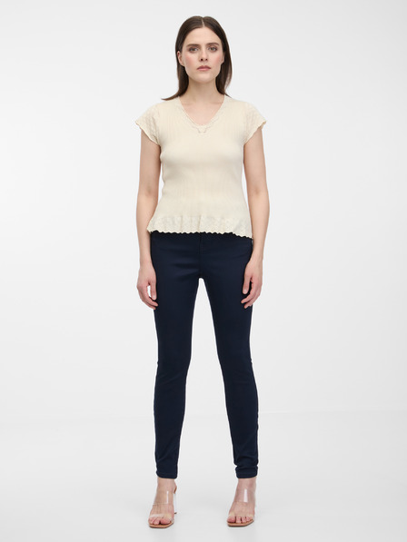 Orsay Temno modre skinny fit hlače ORSAY
