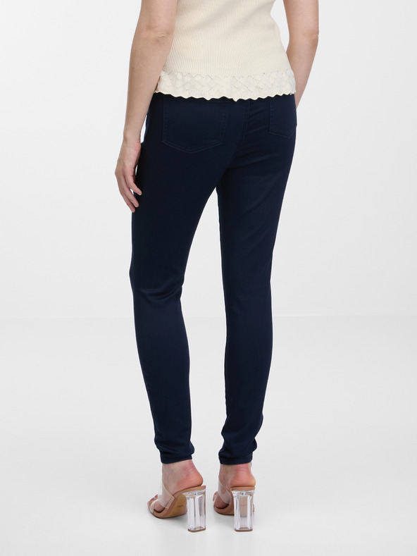 Orsay Temno modre skinny fit hlače ORSAY