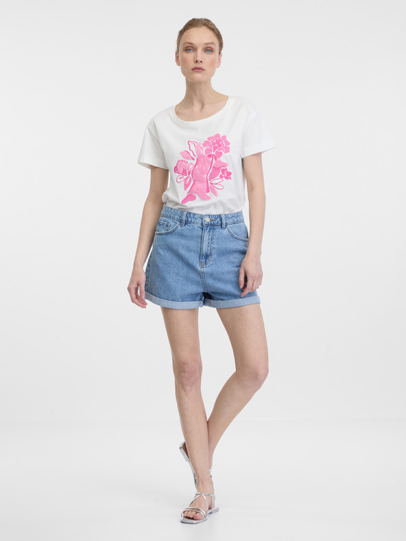 Orsay Bela ženska majica s kratkimi rokavi ORSAY