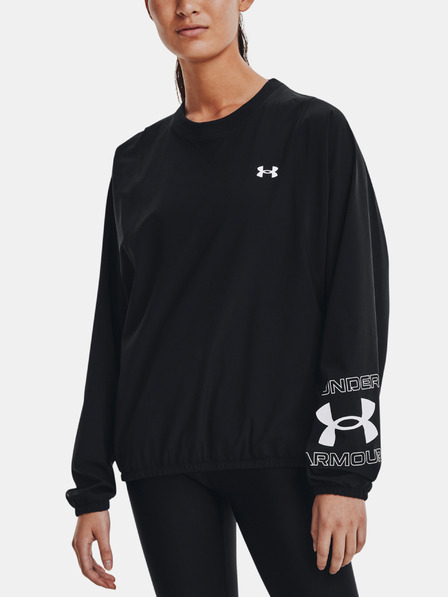 Under Armour Ženski pulover Under Armour Woven Storm Graphic Crew
