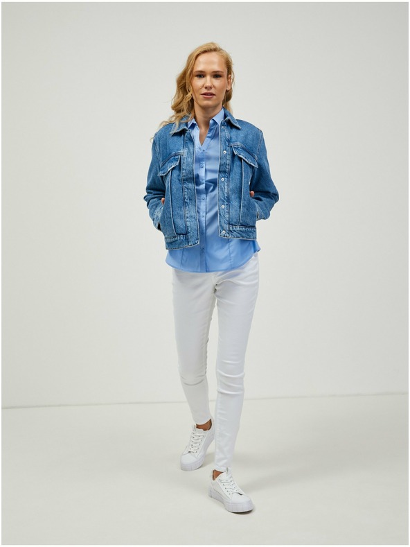 Orsay Svetlo modra srajca s kratkimi rokavi ORSAY