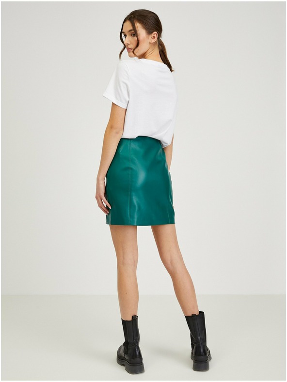 Orsay Zeleno žensko krilo iz umetnega usnja ORSAY