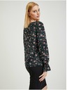 Orsay Črna ženska cvetlična bluza ORSAY