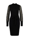 Orsay Črna ženska obleka do kolen ORSAY