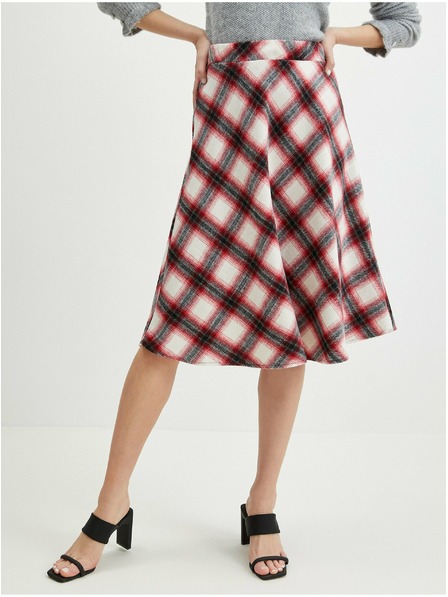 Orsay Rdeče žensko karirasto krilo ORSAY