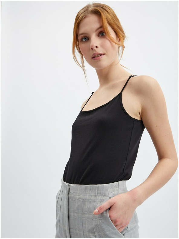 Orsay Svetlo sive ženske kariraste straight fit hlače ORSAY