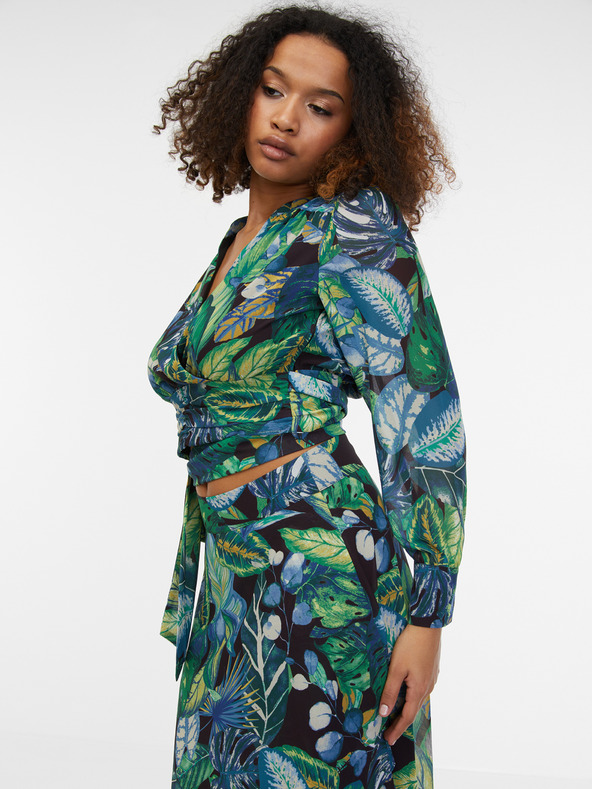 Orsay Črno-zeleno žensko vzorčasto krilo ORSAY