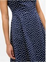 Orsay Temno modra pikčasta obleka ORSAY