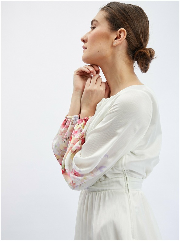 Orsay Rožnato-krem ženska cvetlična obleka ORSAY