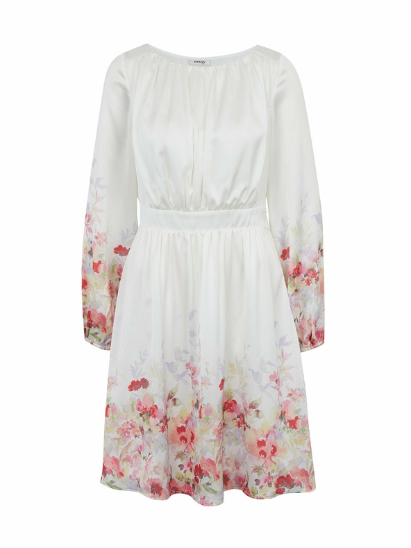 Orsay Rožnato-krem ženska cvetlična obleka ORSAY