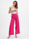 Orsay Rožnate ženske hlače s širokimi krajci ORSAY