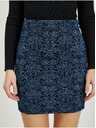 Orsay Temno modro žensko vzorčasto mini krilo ORSAY