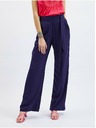 Orsay Temno modre ženske hlače s širokimi nogavicami ORSAY