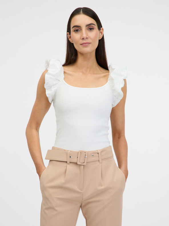 Orsay Krem ženska majica s kratkimi rokavi ORSAY