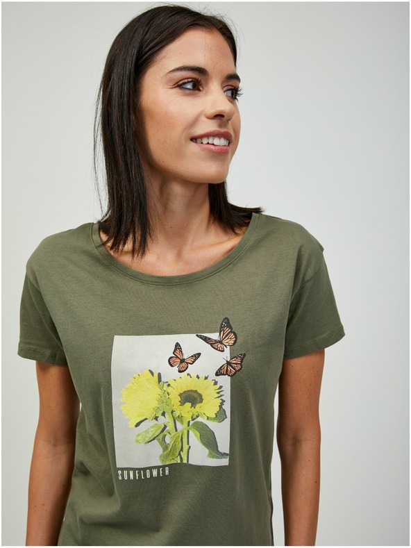 Orsay Khaki majica s potiskom ORSAY