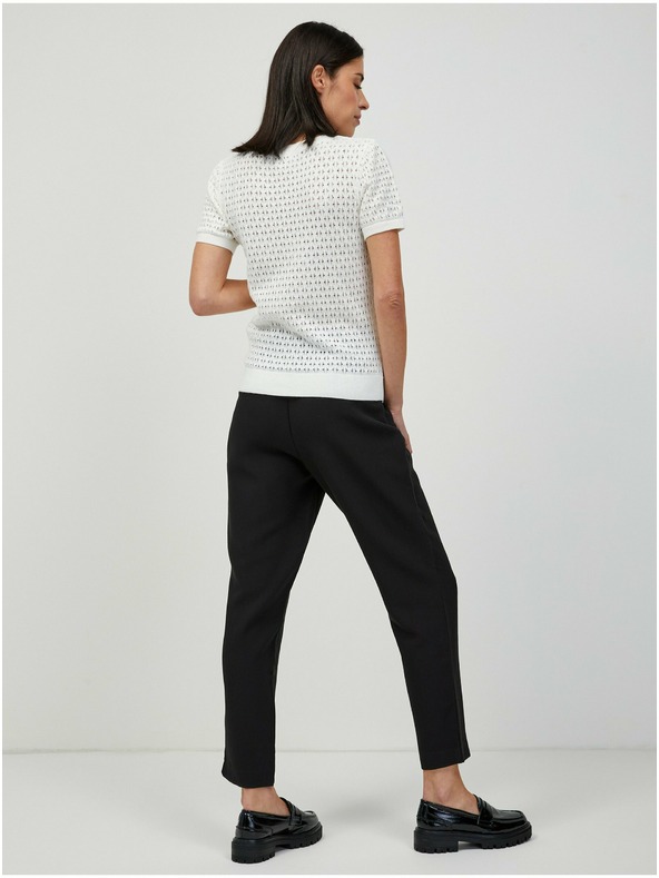 Orsay Bel luknjičast pulover s kratkimi rokavi ORSAY