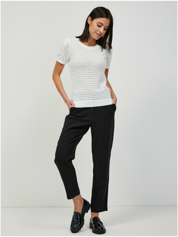 Orsay Bel luknjičast pulover s kratkimi rokavi ORSAY