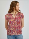 Orsay Rdeče-rožnata ženska vzorčasta bluza ORSAY