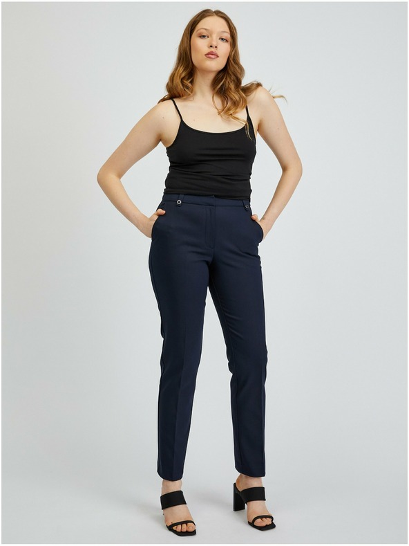 Orsay Temno modre ženske hlače ORSAY