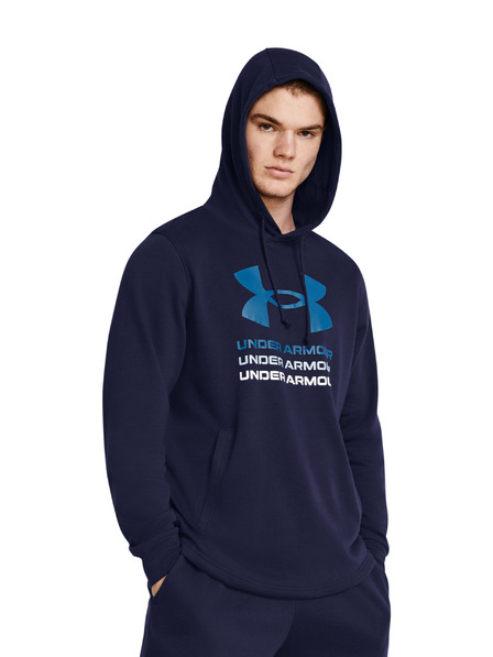 Under Armour Moški pulover Under Armour UA Rival Terry Graphic Hood