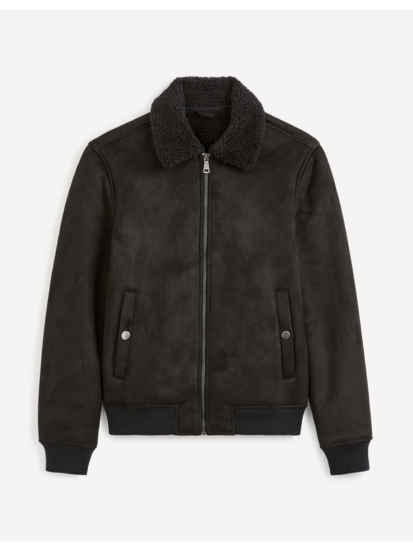 Celio Moška črna jakna iz semiša Celio Cutoranto