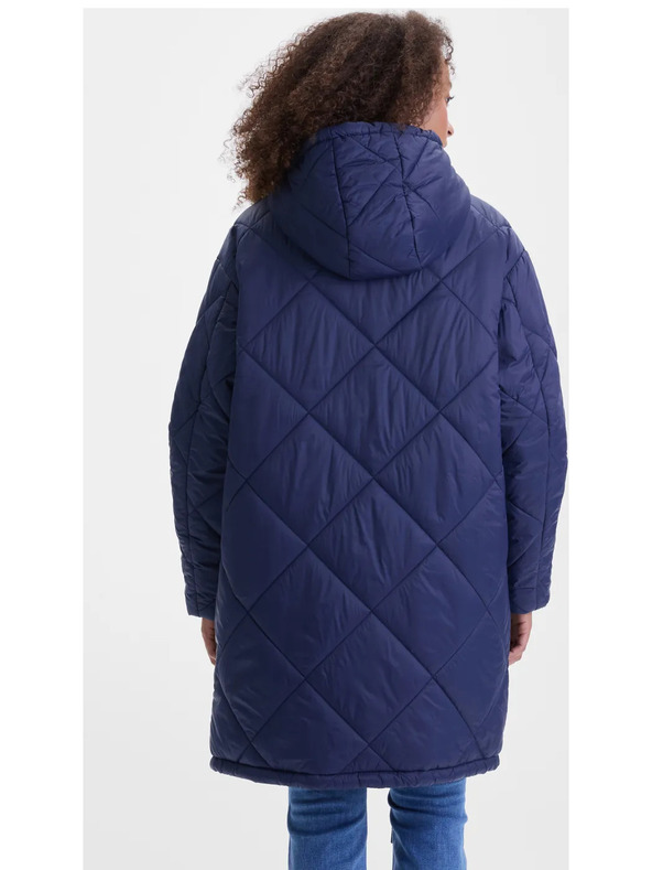 Orsay Tmavemodrý dámsky prešívaný kabát ORSAY
