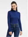 Orsay Temno modra ženska majica z ovratnikom ORSAY