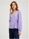 Orsay Svetlo vijoličasta ženska karirasta bluza ORSAY