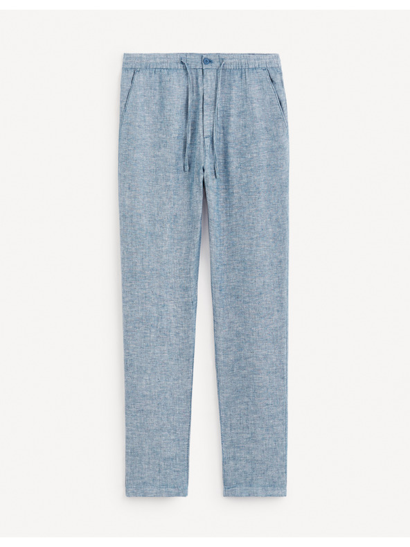 Celio Modre moške hlače s platnom Celio Dolinus