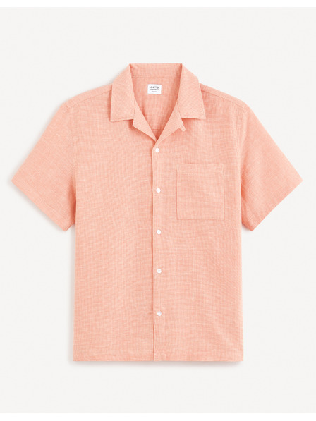 Celio Marelična moška lanena majica Celio Fatext