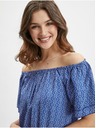 Orsay Modra ženska vzorčasta bluza ORSAY