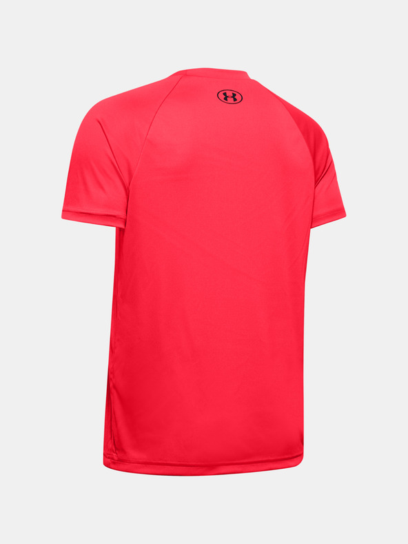 Under Armour Deška majica Under Armour TECH HYBRID PRINT FILL LOGO TEE-RED