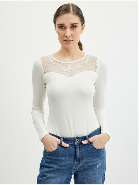 Orsay Krem ženski bodi s čipko ORSAY