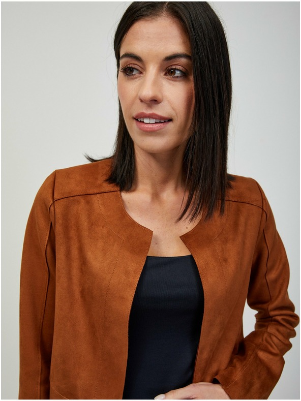 Orsay Rjav suknjič iz semiša ORSAY