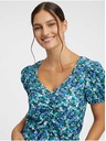 Orsay Modra ženska cvetlična majica ORSAY