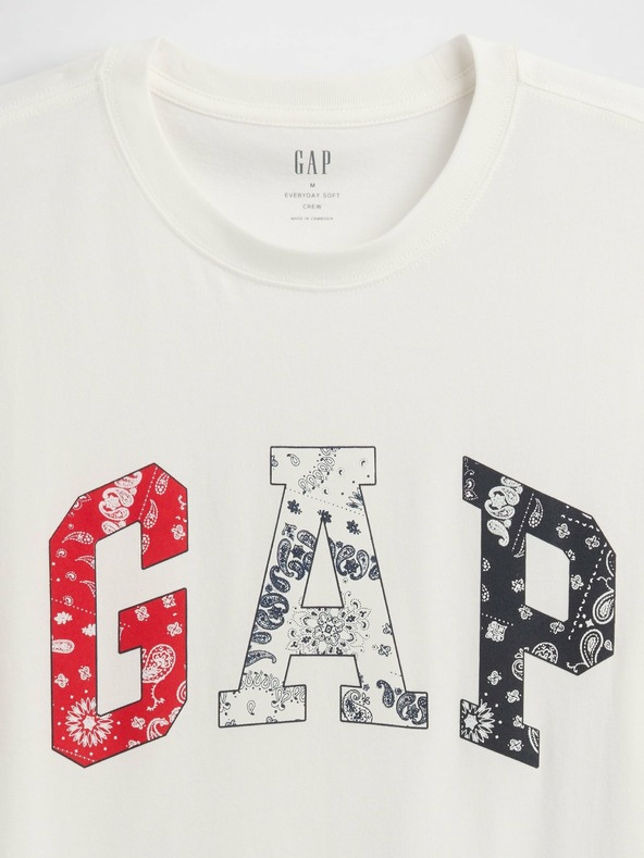 GAP Majica z logotipom Everyday Soft Americana GAP