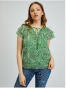 Orsay Zelena ženska vzorčasta bluza ORSAY